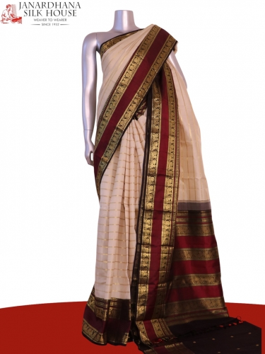 Pure Handloom Kanjeevaram Silk Saree